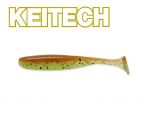 Keitech Easy Shiner "Motoroil / Chartreuse" Shad 2-8 inch